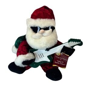 DAN-DEE‎ Animated Santa Claus Plush Dances Plays Guitar Christmas Holiday Toy